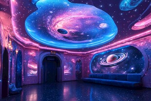 梦幻宇宙主题室内空间