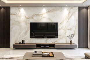 现代简约风客厅电视背景墙