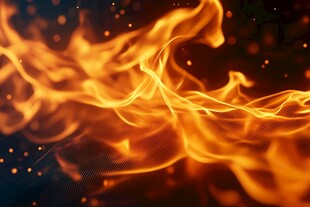 燃烧火焰特效背景图