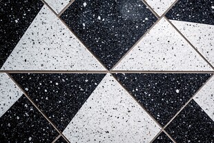 黑白几何花纹瓷砖图案