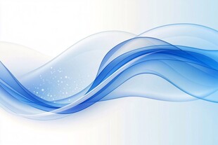 蓝色动感波浪背景图