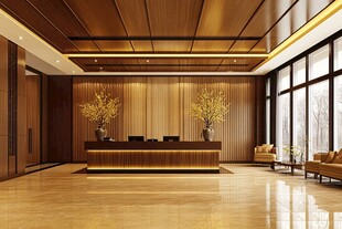 豪华大气的现代风格接待大厅