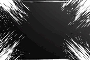 黑白笔触边框抽象背景图