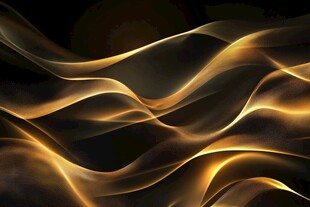 金色动感光波背景纹理
