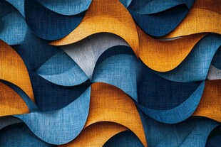 波浪纹理立体几何背景图