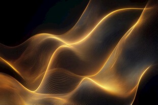 金色流动光效背景图案