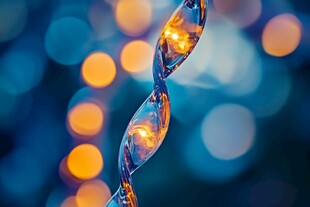 梦幻螺旋光带与光斑景致