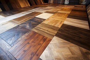 多样拼花木地板展示