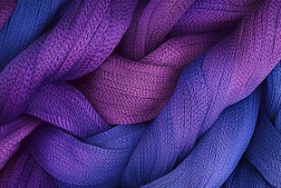 多彩毛线交织的柔软纹理