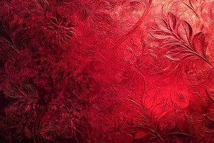 深红花卉纹理背景图案