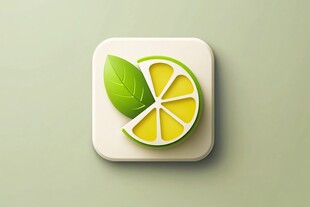 清新柠檬图标设计