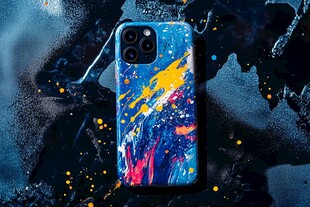 创意泼墨风手机壳展示