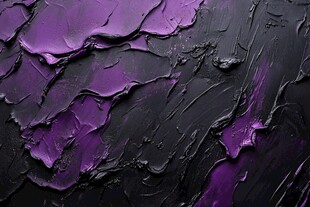 紫黑质感颜料纹理艺术画面