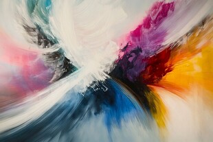 梦幻色彩抽象艺术画面