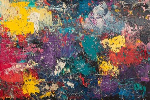 多彩抽象油画纹理背景