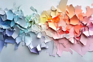 缤纷碎纸片 多彩视觉盛宴