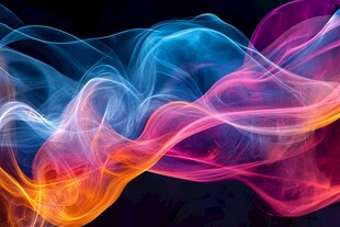 梦幻炫彩烟雾舞动