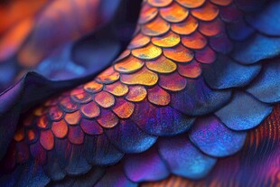 梦幻绚丽的奇幻鳞片纹理