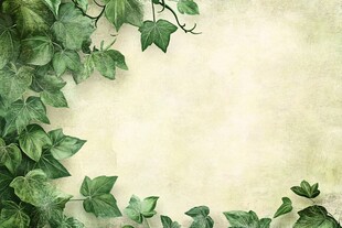 绿叶藤蔓装饰复古背景图