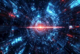 科技感未来数据核心景观