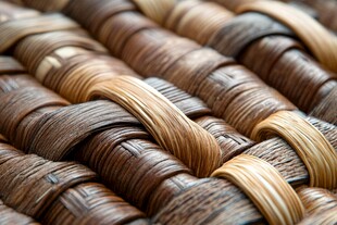 手工编织纹理的精美细节