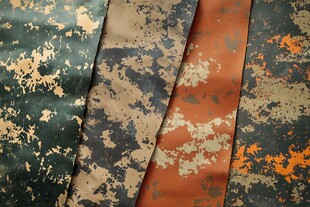 多彩迷彩布料纹理展示