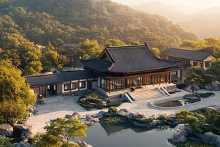 中式庭院山居美景