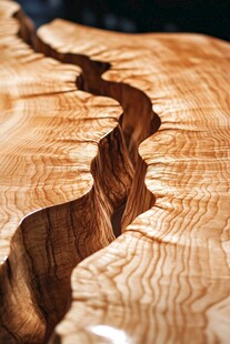 天然木纹的独特流动之美