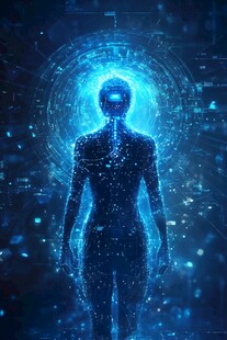 科技感人体数据化形象