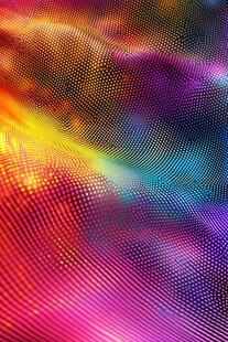 炫彩粒子波动背景图