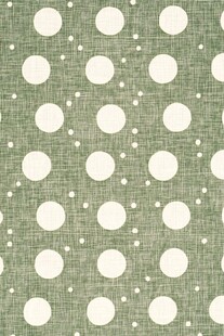绿底白点波点布纹图案