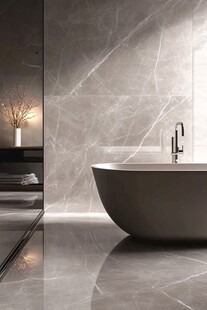 优雅现代风浴室浴缸场景