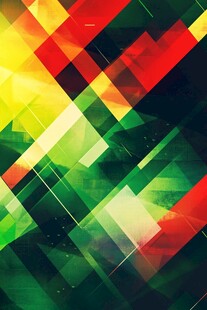 多彩几何抽象动感背景图