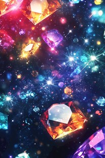 梦幻璀璨的宇宙宝石世界