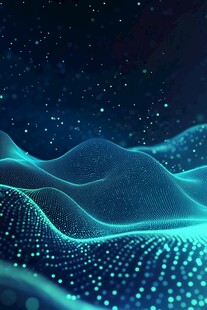 科技感数据波浪动态背景图