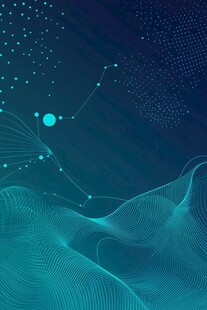 科技感线条与点的抽象背景