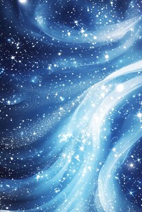 梦幻蓝色星空漩涡背景
