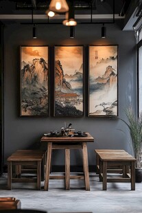 中式茶室一角 尽显雅致