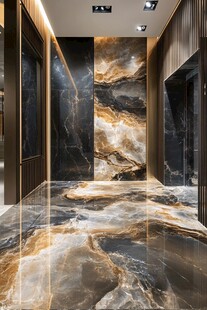 奢华大理石打造的高端走廊