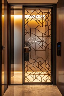 现代几何图案装饰入户门