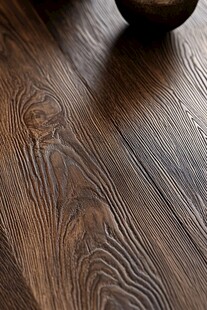 深棕木纹地板特写