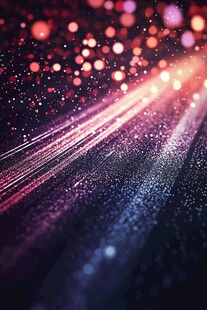 梦幻光效背景下的炫彩粒子