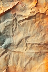 皱巴巴的复古色调纸张纹理