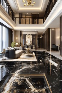 豪华大气双层挑高客厅设计