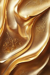 金色丝绸纹理质感画面
