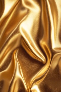 金色绸缎纹理特写