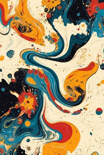 抽象流体艺术创意图案