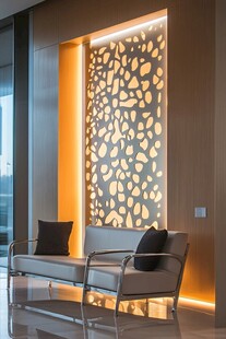 现代简约风客厅装饰隔断