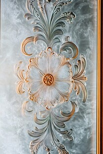 复古雕花玻璃艺术装饰