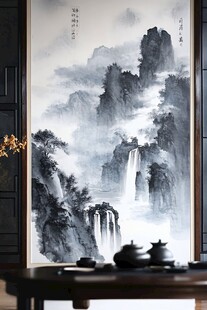 中式山水墨画 雅致意境